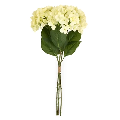 Realistic White Hydrangea Bundle