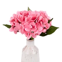 Realistic Pink Hydrangea Bundle, 14 in.