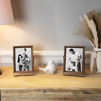 Brown Wood Modern Picture Frames, Set of 2