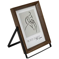 Brown Wood Modern Picture Frames, Set of 2