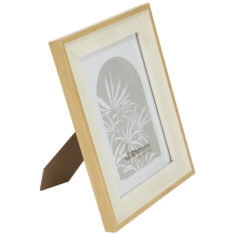 Cream Geometric Picture Frames, Set of 4