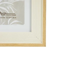 Cream Geometric Picture Frames, Set of 4