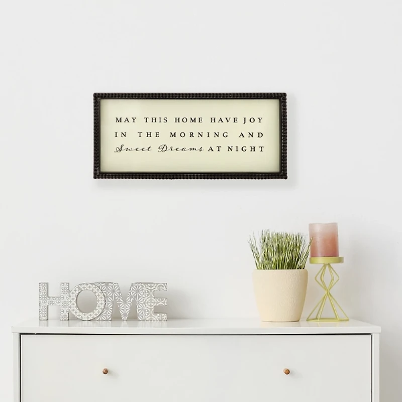 Joy and Sweet Dreams Wall Plaque