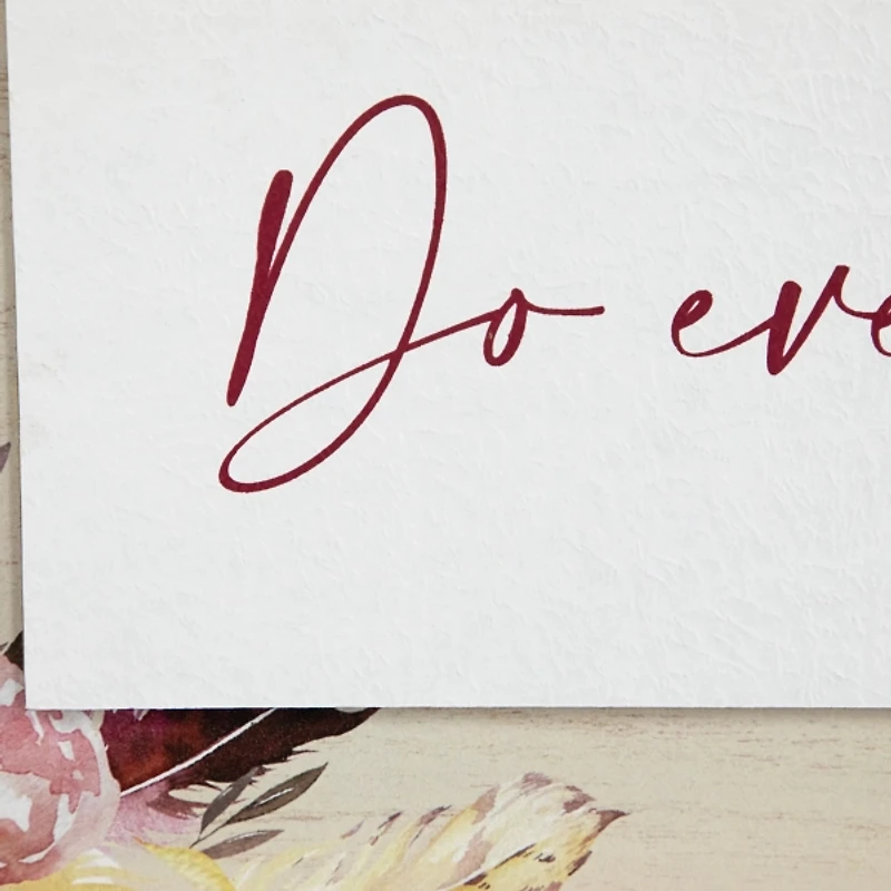 Do Everything in Love Wood Wall Plaque