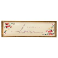 Home Sweet Home Floral Wall Plaque