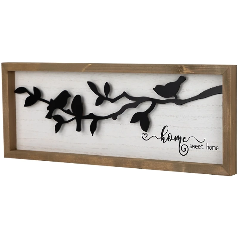 Home Sweet Home Birds Wall Plaque