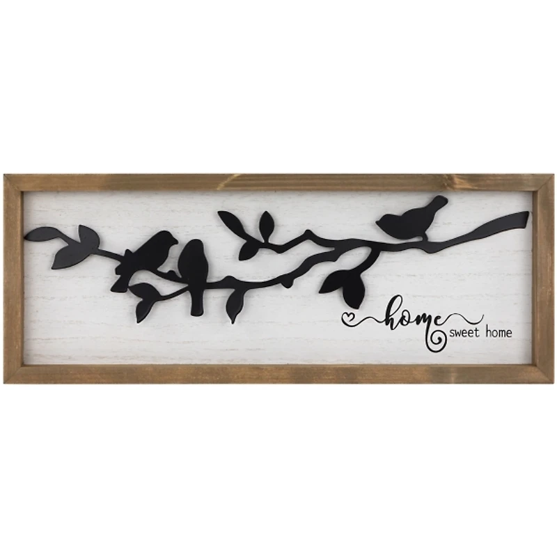 Home Sweet Home Birds Wall Plaque