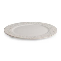 White Vine Ceramic Dinner Plate