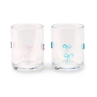 Bow Icon Glass Tumblers