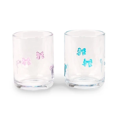Bow Icon Glass Tumblers