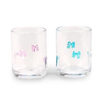 Bow Icon Glass Tumblers