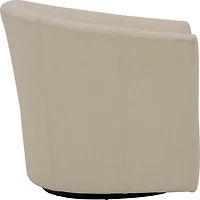 Chloe Ivory Upholstered Swivel Chair