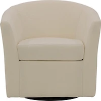 Chloe Ivory Upholstered Swivel Chair