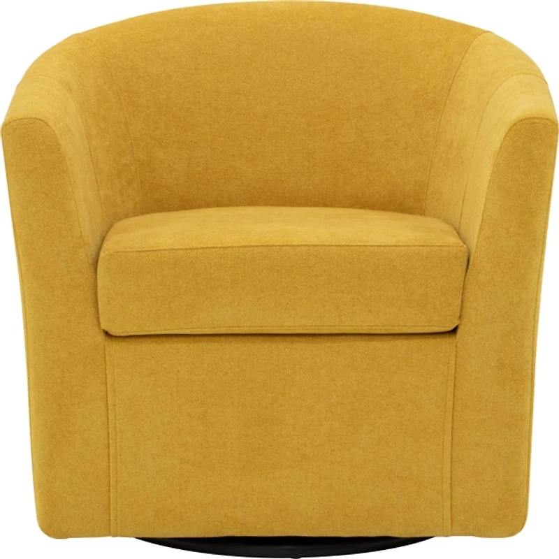 Chloe Marigold Upholstered Swivel Chair
