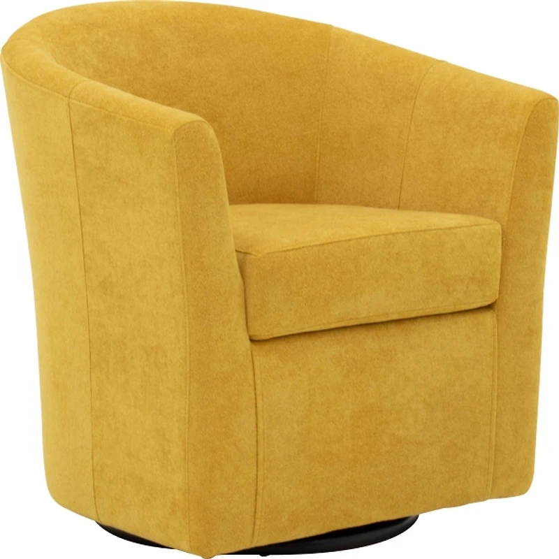 Chloe Marigold Upholstered Swivel Chair