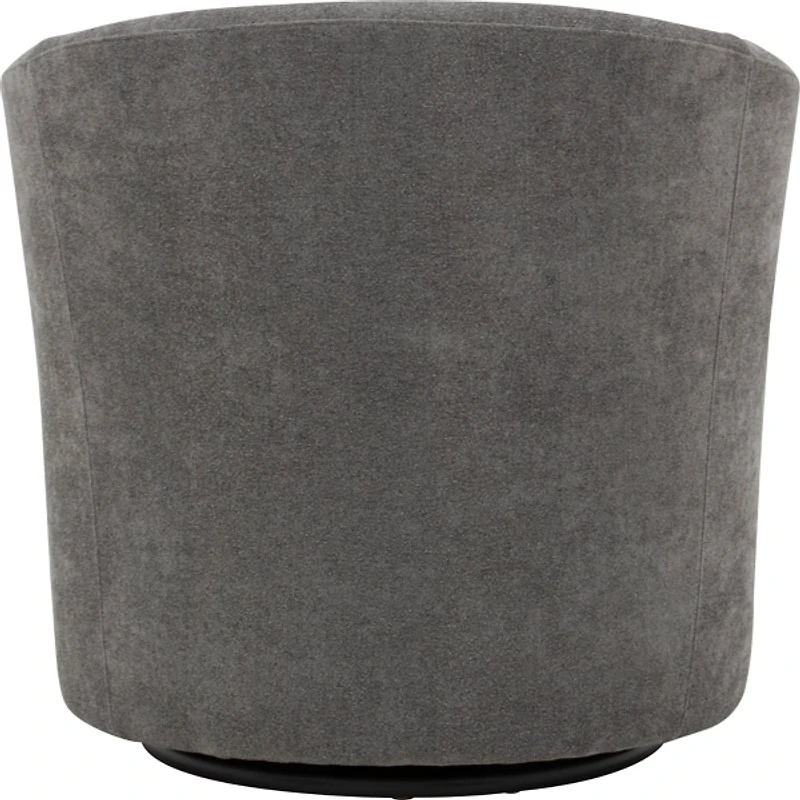 Chloe Gray Upholstered Swivel Chair
