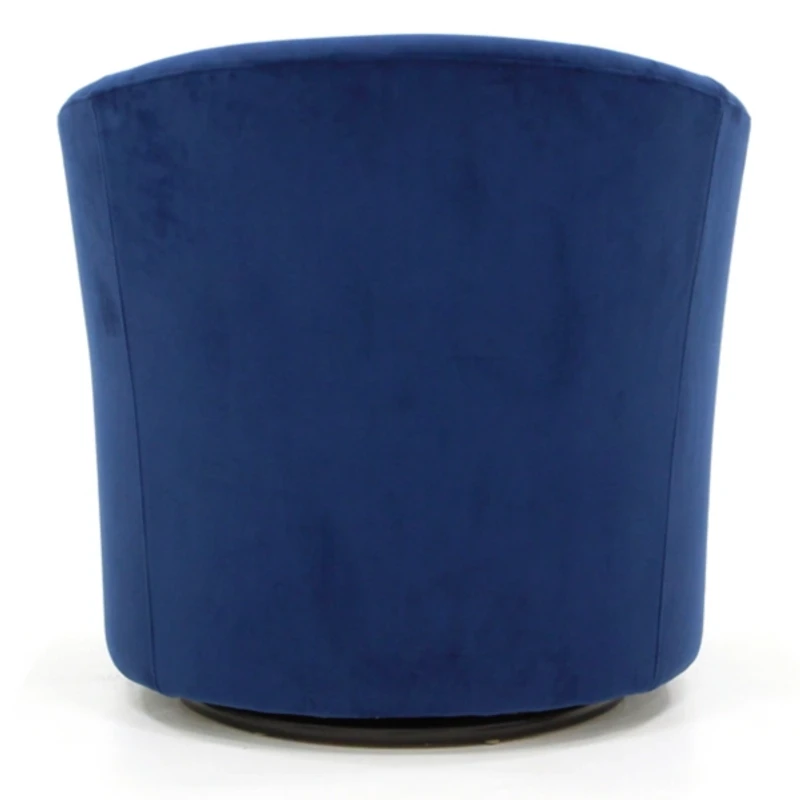 Chloe Royal Blue Upholstered Swivel Chair