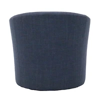 Chloe Navy Upholstered Swivel Chair
