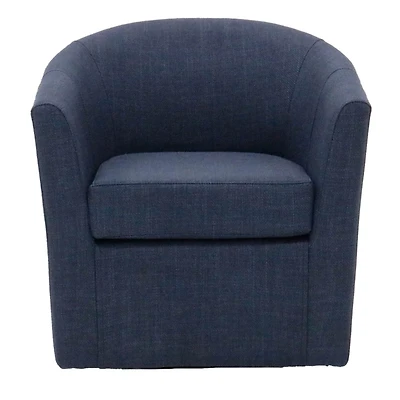 Chloe Navy Upholstered Swivel Chair