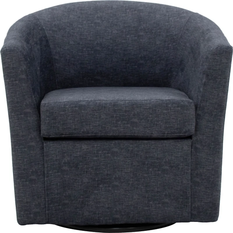 Chloe Anthracite Upholstered Swivel Chair