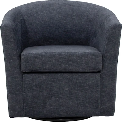 Chloe Anthracite Upholstered Swivel Chair