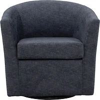 Chloe Anthracite Upholstered Swivel Chair