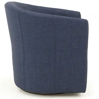 Chloe Cobalt Upholstered Swivel Chair
