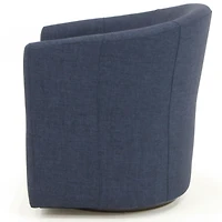 Chloe Cobalt Upholstered Swivel Chair