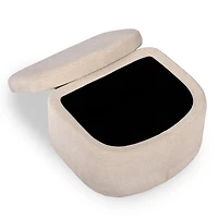 Bexley Natural Upholstered Chair & Ottoman Set