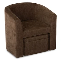 Bexley Mink Upholstered Chair & Ottoman Set