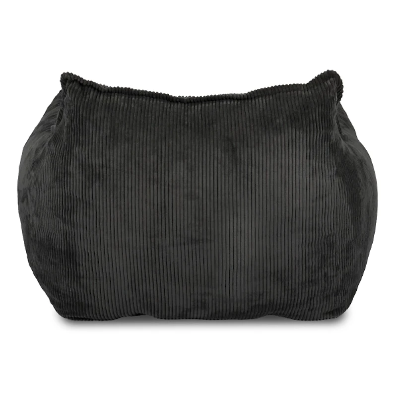 Dark Gray Channel Tufted Comfy Foam Lounge Chair