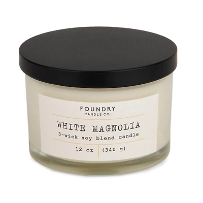 White Magnolia Typewriter -Wick Jar Candle