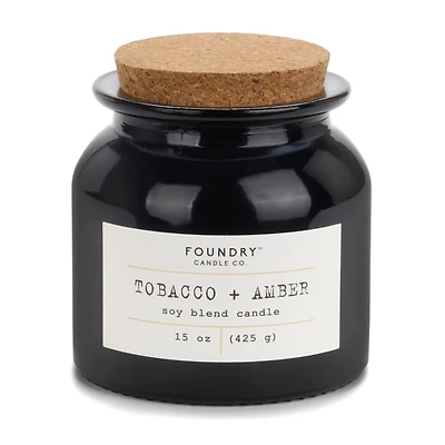 Tobacco & Amber Typewriter -Wick Jar Candle