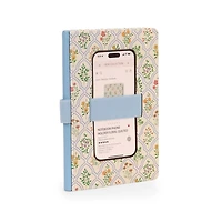 Floral Quilted Notebook Phone Holder