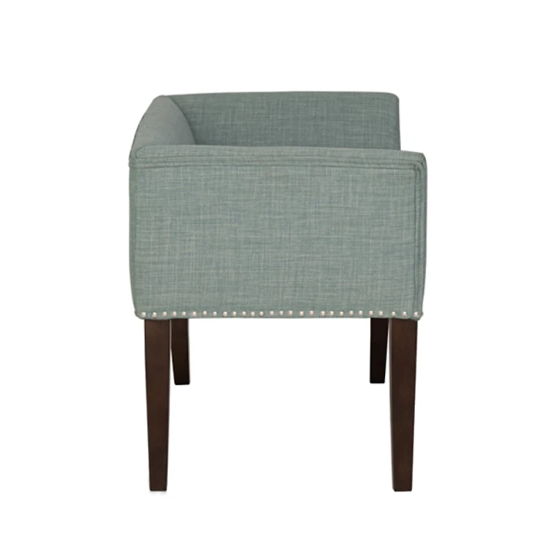 Wellburn Blue Upholstered Bench