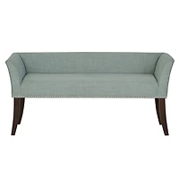 Wellburn Blue Upholstered Bench