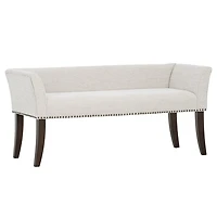 Wellburn Ivory Upholstered Bench