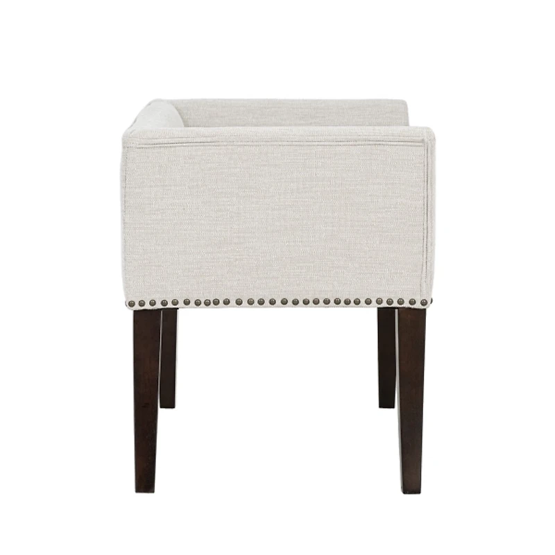 Wellburn Ivory Upholstered Bench