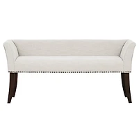 Wellburn Ivory Upholstered Bench