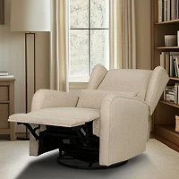 Candace Beige Power Recliner with USB Ports
