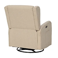 Candace Beige Power Recliner with USB Ports