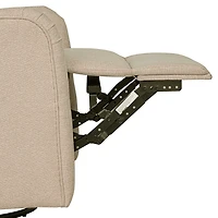 Candace Beige Power Recliner with USB Ports