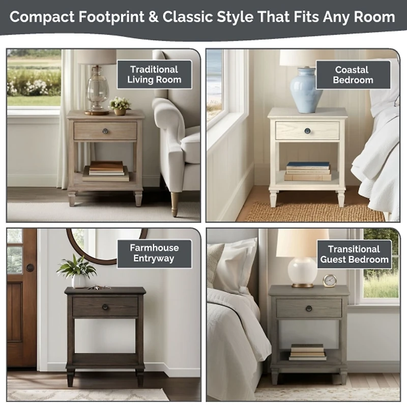 Victoria Wood Nightstand