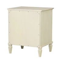 French Ivory Wood Victoria Nightstand