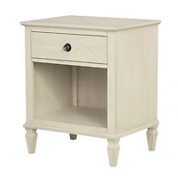 French Ivory Wood Victoria Nightstand