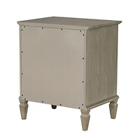 French Gray Wood Victoria Nightstand