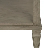 French Gray Wood Victoria Nightstand