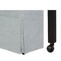 London Skirted Dining Chair with Casters