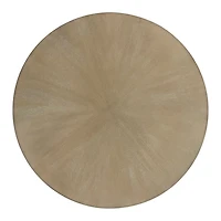 Sadie Graywash Wood Round Coffee Table