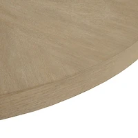 Sadie Graywash Wood Round Coffee Table